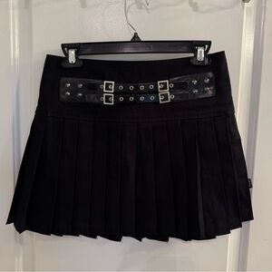 Black Pleated Tripp nyc Skirt